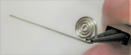 Judy Larson's Wire Basics - Simple Swan Hook - , Findings & Components, Toggles & Clasps, Earwire & Headpin, Coiling, Coiling Wire, Wire Coiling, coiled wire swan hook